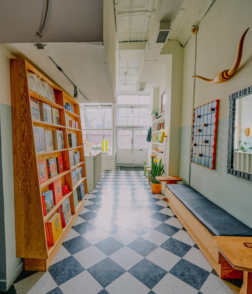 Gallery sells design-related books and small objects