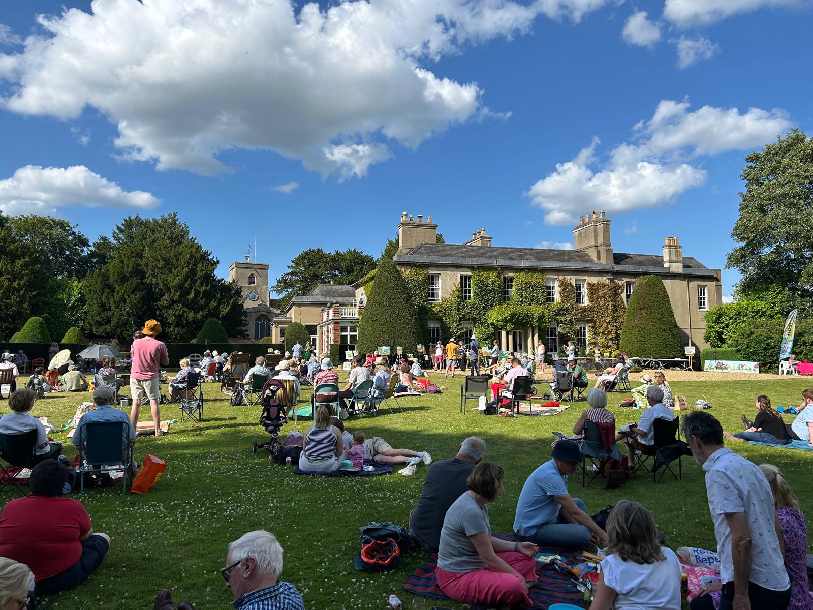 Outdoor community event in the Histon Manor.