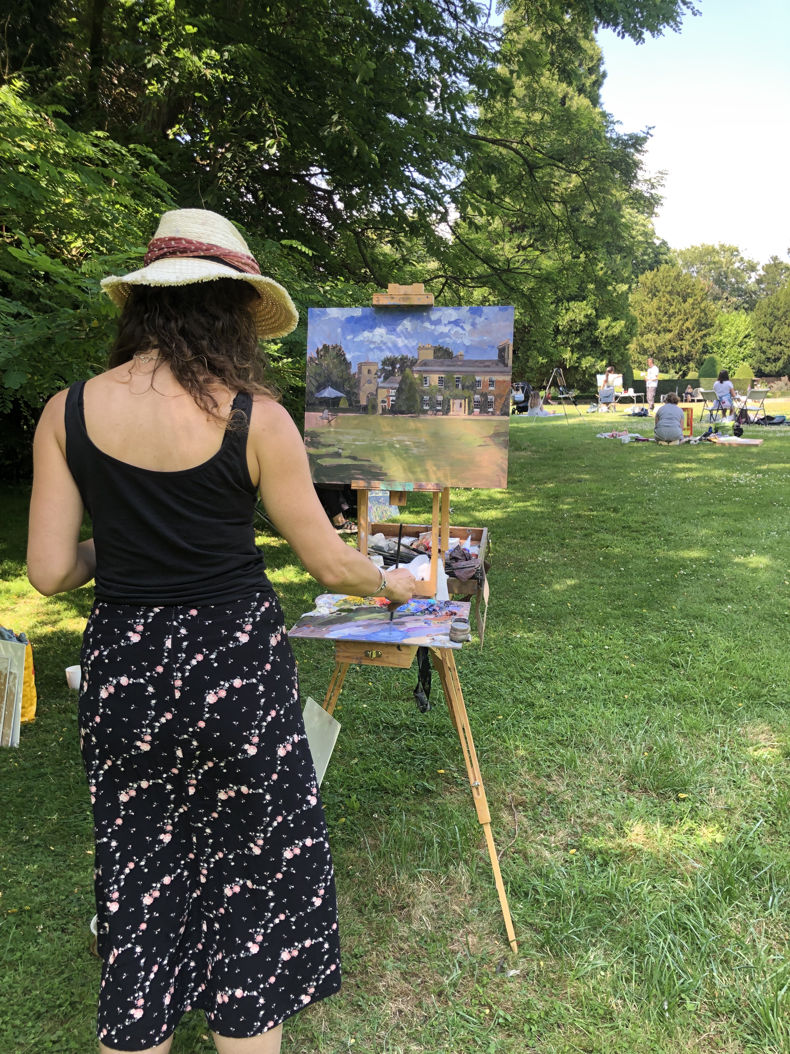 Ms. Maltes Histon -Herrenhaus in a Plein air.