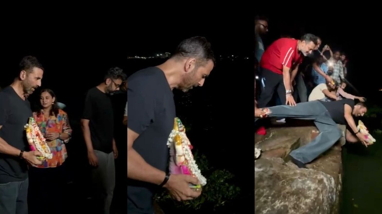 Exclusive: Akshay Kumar celebrates Ganesh Chaturthi with an environmentally friendly visarjan on Haiwaan sets in Kochi