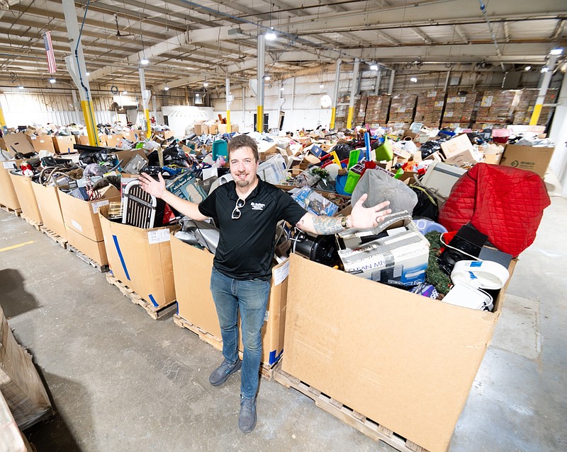 BJ Breish, Vice President for Government Relationships and Retail Trade for Habitat for Humanity of Montgomery and Delaware Counties, in the donation center in Lansdale (Credit: Habitat Restore North Wales/Lansdale Facebook)