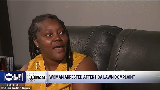 Irena Green was arrested and spent a week in prison after a fight with the home owners' association in Hillsborough County about Browning Gras in front of her house