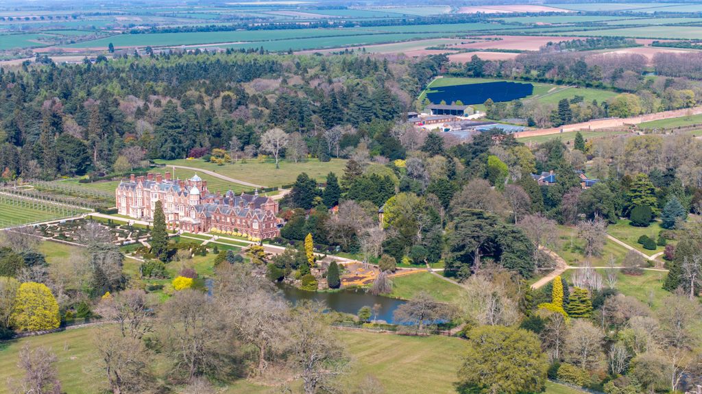 Sandringham House with solar arm 