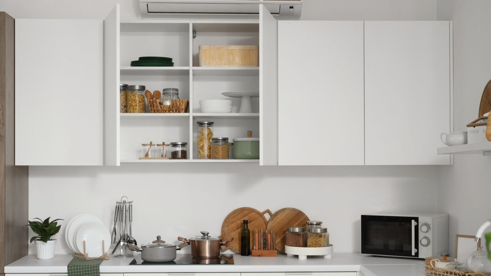 Can you take out a cupboard -center for more storage space?