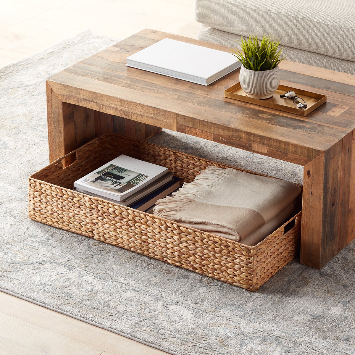 Water hyazinth coffee table/under bed container