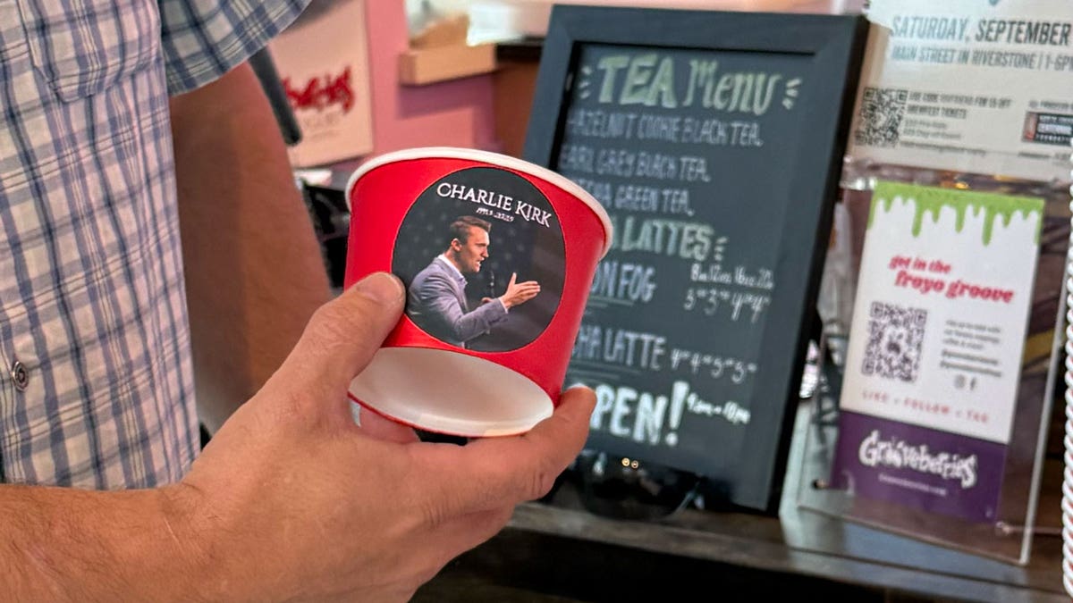 Frozen yogurt Charlie Kirk