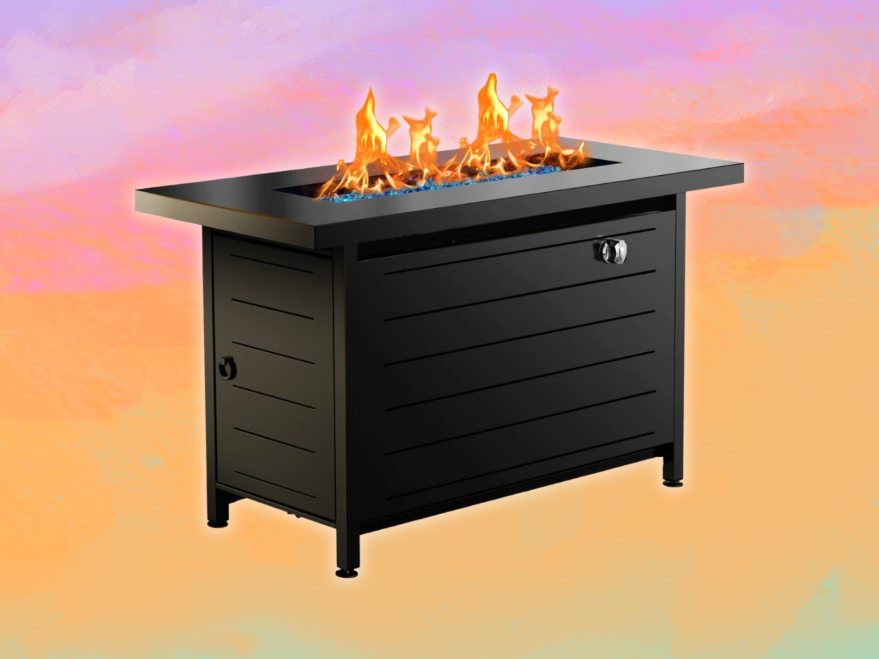 Latin degree run Laurean 25 ”H x 43” W propan fire table in sale at Wayfair and free shipping