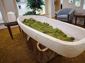 A biodegradable coffin