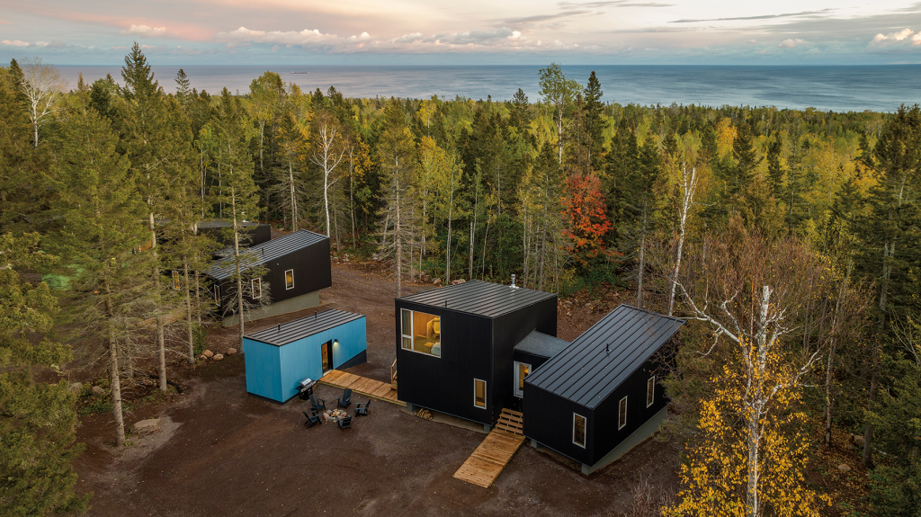Escape into nature in ski Hill Cabins & Saunas