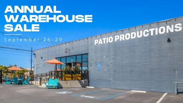 Patio Productions starts an annual warehouse sale with up to 80