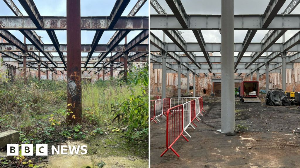Take a look at the restoration work for the first time in the Friar Gate Goods Yard in Derby