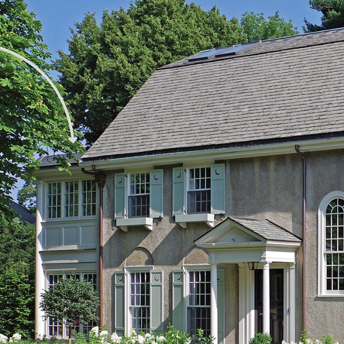 A colonial revival receives a balanced restoration