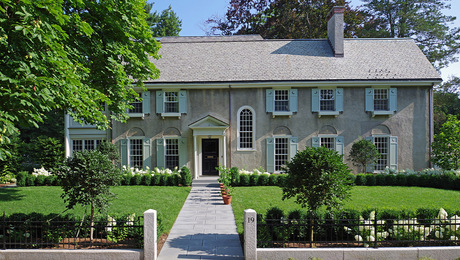 A colonial revival receives a balanced restoration