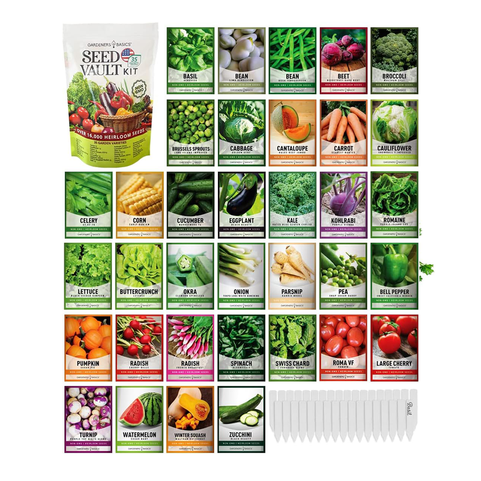 Survive vegetables seed garden kit over 16,000 seeds 