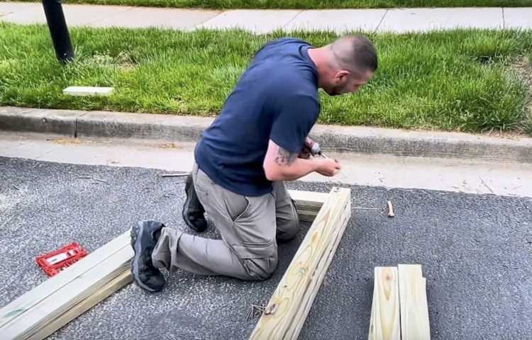 Joe Vella at work.
