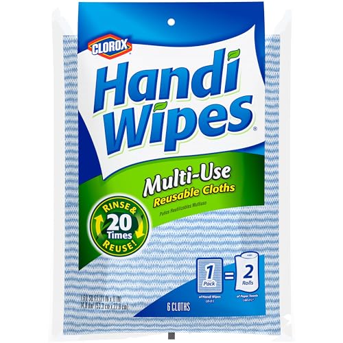 Clorox Handi Wipes Multi-Purpose Reusable Wipes, Pack of 6