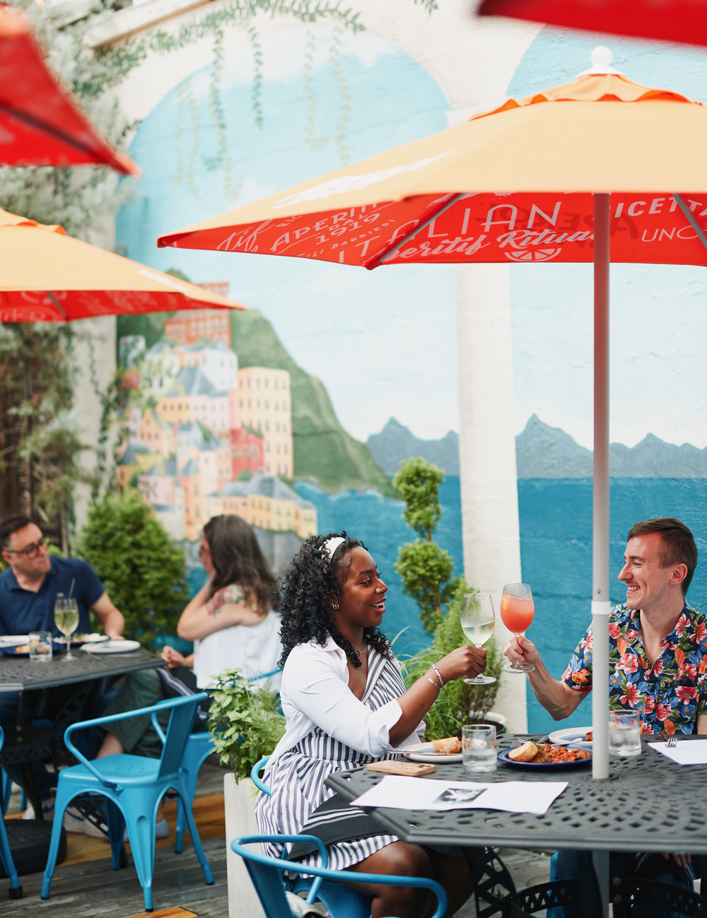 The terrace at Kitty Dare