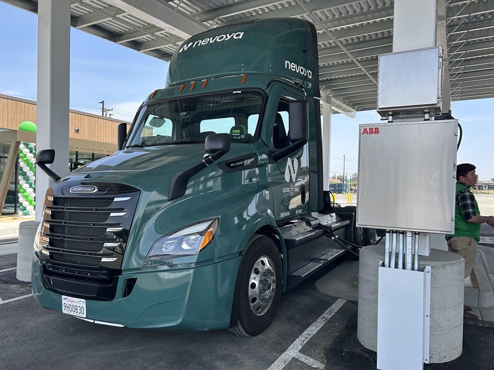 Charged electric vehicles | ABB provides load management for Greenlane's electric truck charging stations