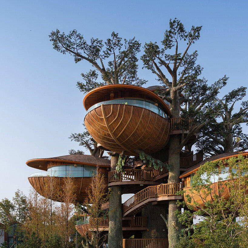Modular forest nests by doarchiwow propose a model for prefabricated eco-resorts in China
