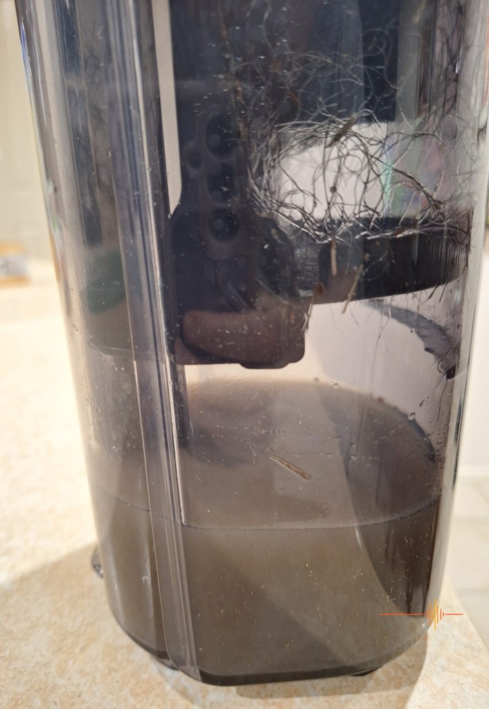 Dirty, dirty return water. Oh behave!