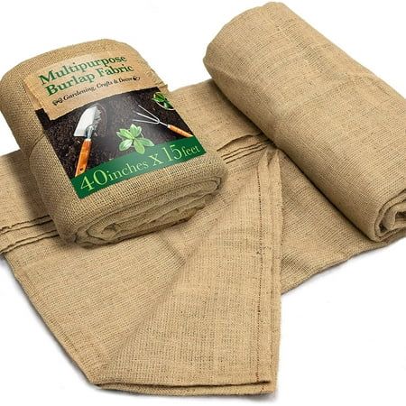 Burlap roll – 40"x 15 Feet - Natural Burlap Fabric for Gardening Decoration Rustic Party