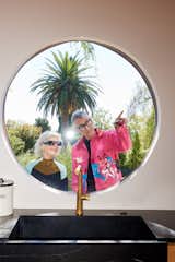 A round porthole is a remnant of the original cabin, designed by architect Kemper Nomland Jr. and built in 1955.