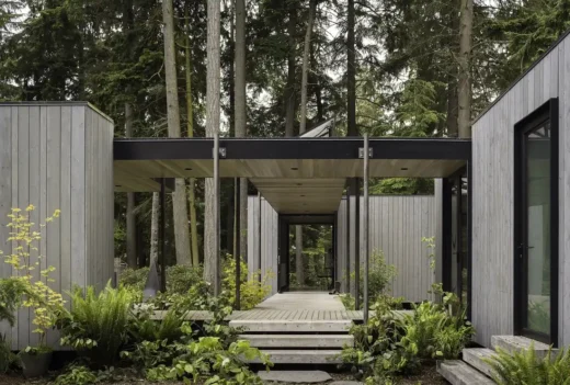 Whidbey Puzzle Prefab, home design in Washington, USA