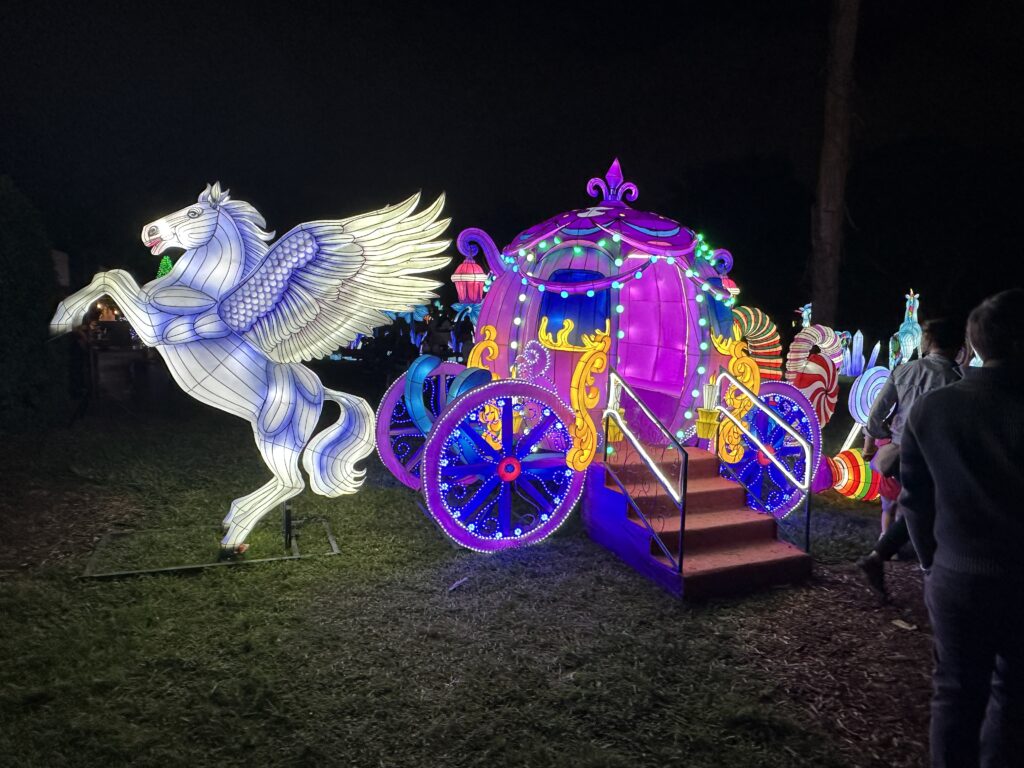 Lanterns brighten the holidays at Mounts Garden