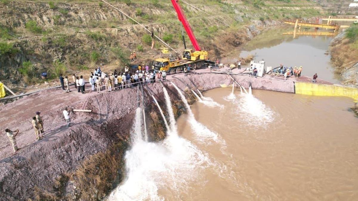 Cyclone Montha floods Veligonda project, restoration work is underway