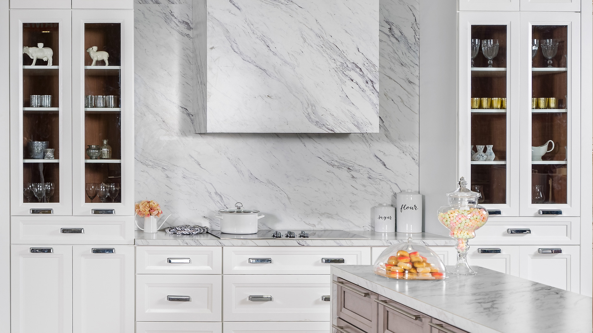 White oak kitchen cabinets