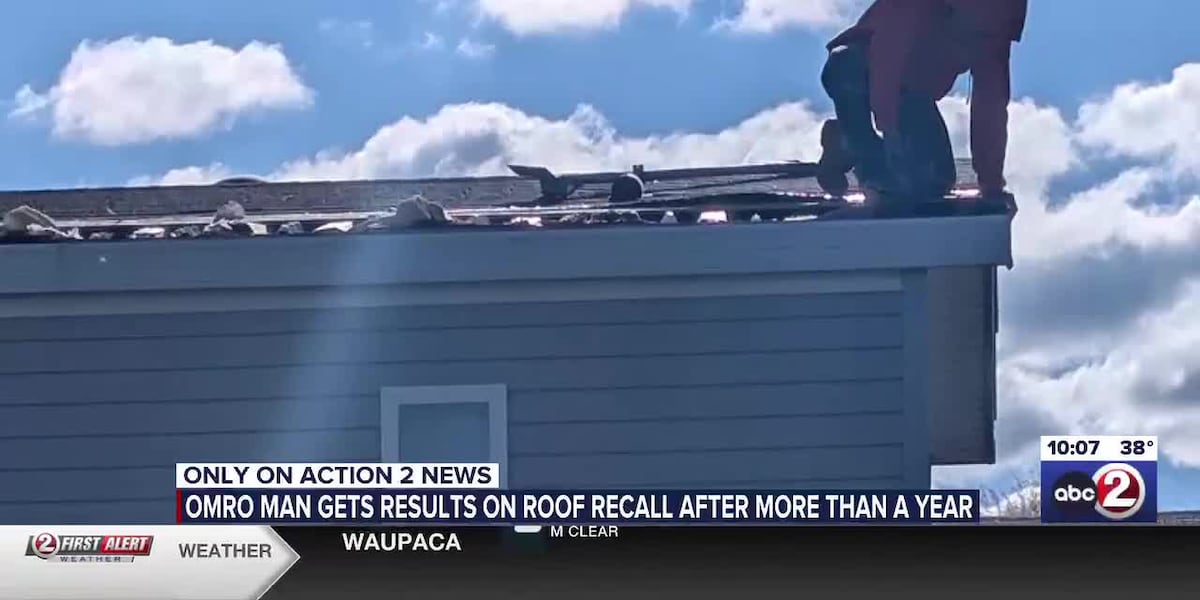 Omro Man Receives Roof Repair Results One Year After Recall Notice