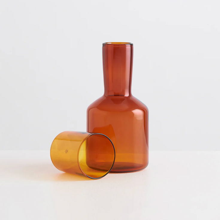 Maison Balzac carafe amber