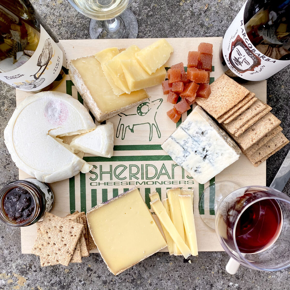 Sheridan's Virtual Cheese and Wine Tasting